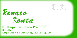 renato konta business card